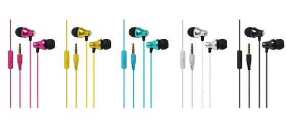 10mm Driver Unit Wired 3.5 Mm Earphone For Mobile Phone Metal In Ear Earbuds