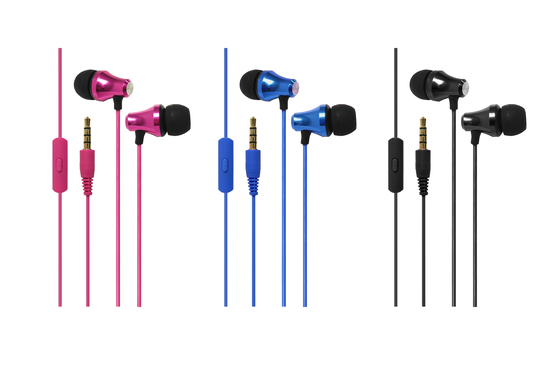 10mm Driver Unit Wired 3.5 Mm Earphone For Mobile Phone Metal In Ear Earbuds